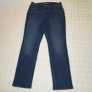 Old Navy Curvy Sweetheart Mid-Rise Straight Leg Jeans Women's 12R Blue Stretch